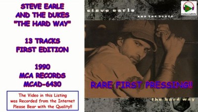 Steve Earle and The Dukes - The Hard Way (CD,1990,MCA,1st Ed) RARE 1st PRESSING!