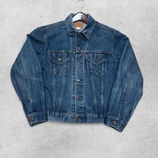 Vintage Levi  s 70505 Denim Jacket USA 70s 80s Trucker Blank Red Tab