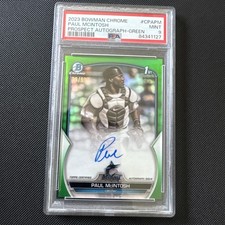 2023 Bowman Chrome Paul McIntosh Auto Green Refractor 1st #/99 Marlins