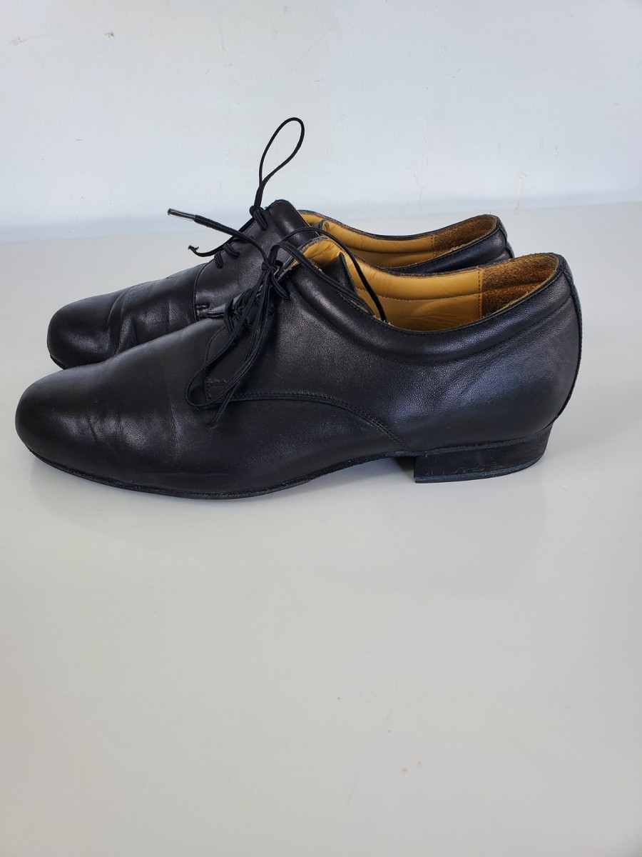 Werner Kern Tanzsport Ballroom Men's Dance Shoes Size 9 Black Leather Italy View 3