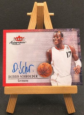 2013-14 Fleer Retro Dennis Schröder Rookie RC Auto Autographics #00AU-DS