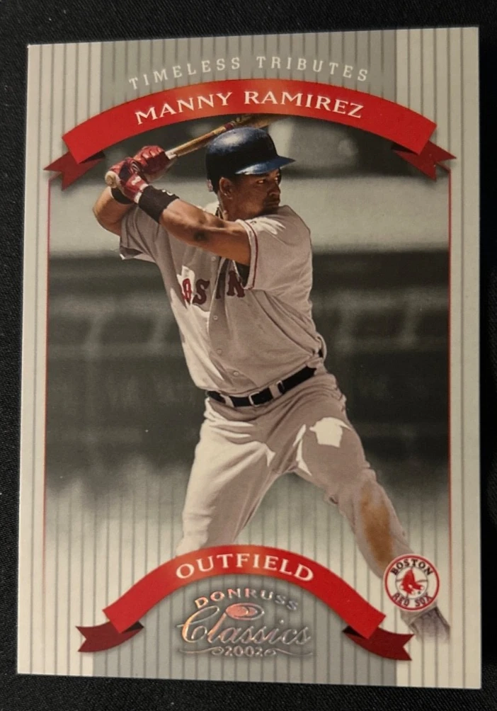 2002 Donruss Classics Timeless Tributes Manny Ramirez Red Sox #'d 007/100