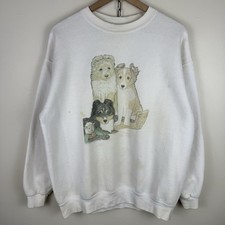 Large Vintage 1990s Puppy Dog Sweatshirt