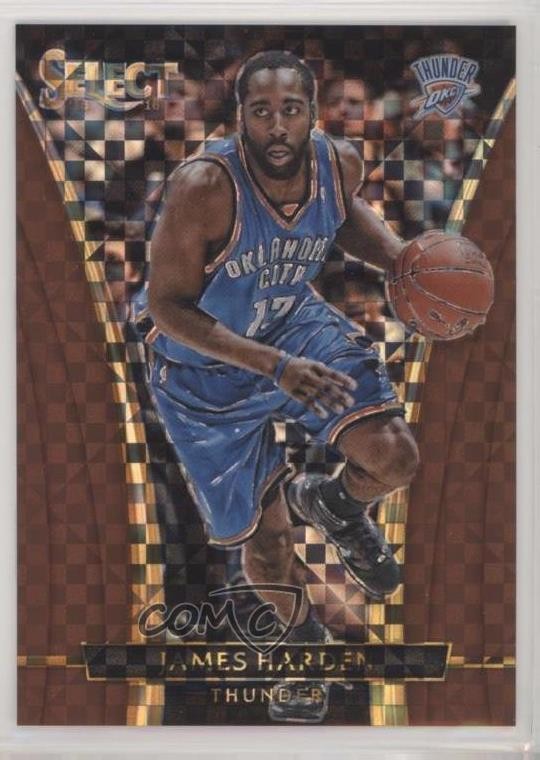 2015-16 Panini Select Courtside Copper Prizm 12/49 James Harden #284 2d9