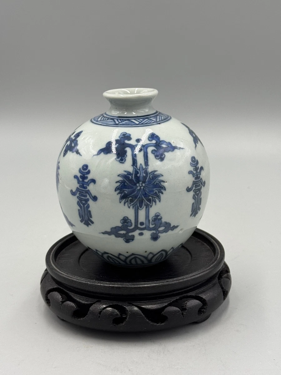 中国古董蓝色罐| eBay