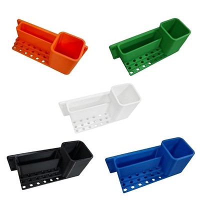 Compact Drill Bit Holder Box for Pegboard Workbench DIY Repair Storage Holder