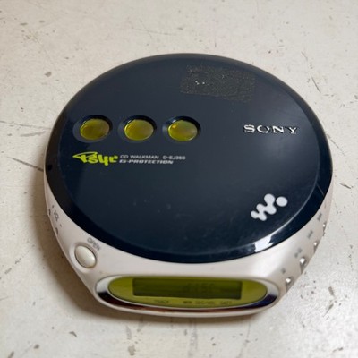 Vintage Sony Walkman PSYC D-EJ360 Blue G-Protection CD-R/RW Portable CD Player