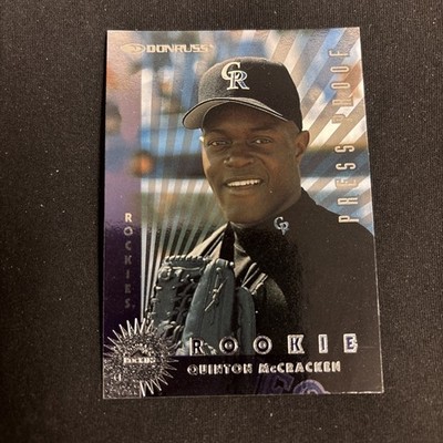 1997 Donruss - Rookie Quinton McCracken #385 Press Proof Silver /2000