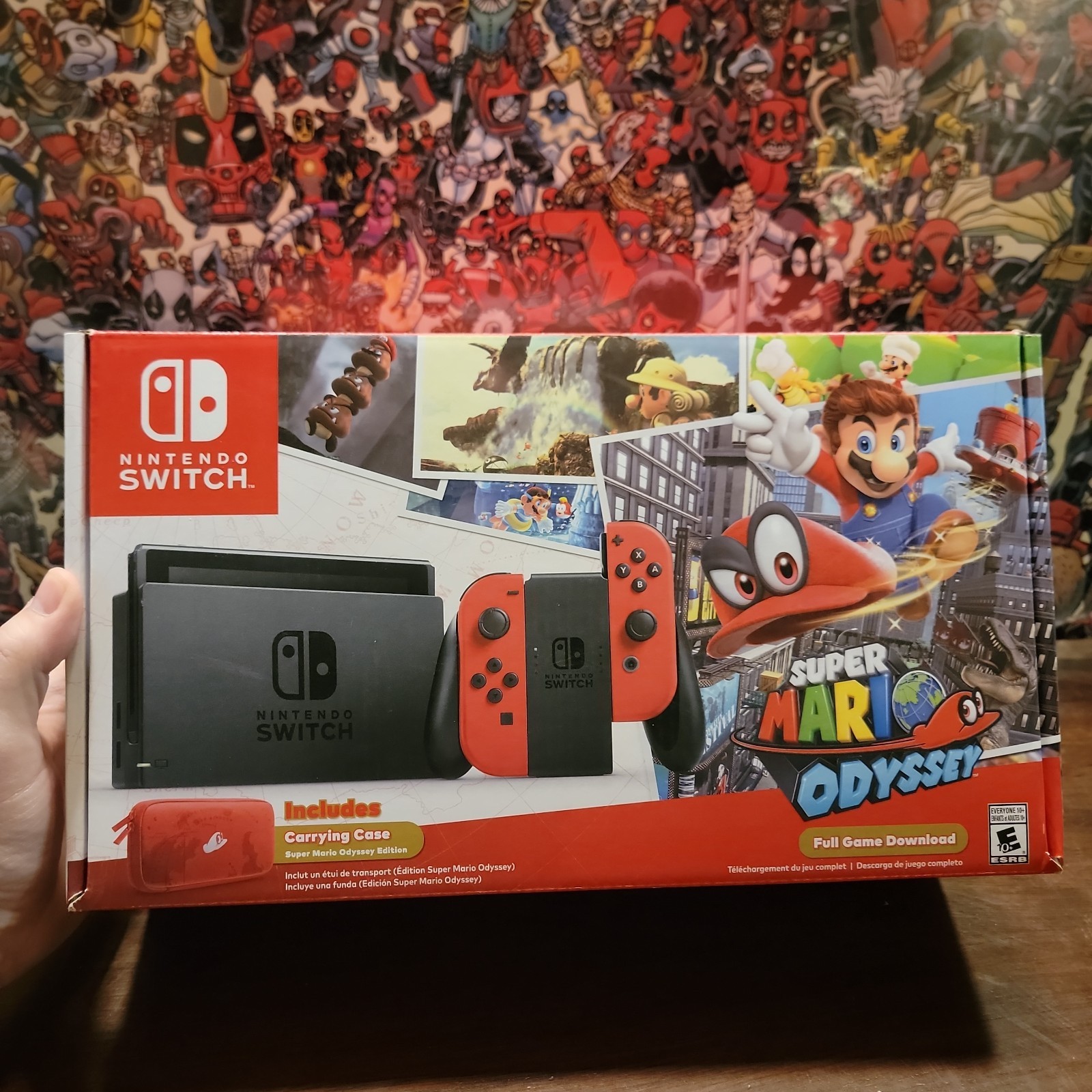 Nintendo Switch Super Mario Odyssey Edition (with Red Joy-Cons) 32GB Red Console