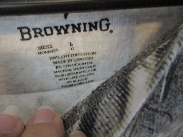 BROWNING MOSSY OAK CAMO T-SHIRT MEN'S SIZE L - Image 3 of 3