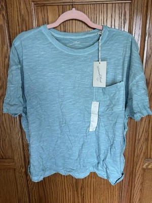 Universal Thread Women's Short Sleeve Boxy T-Shirt Green L NWT