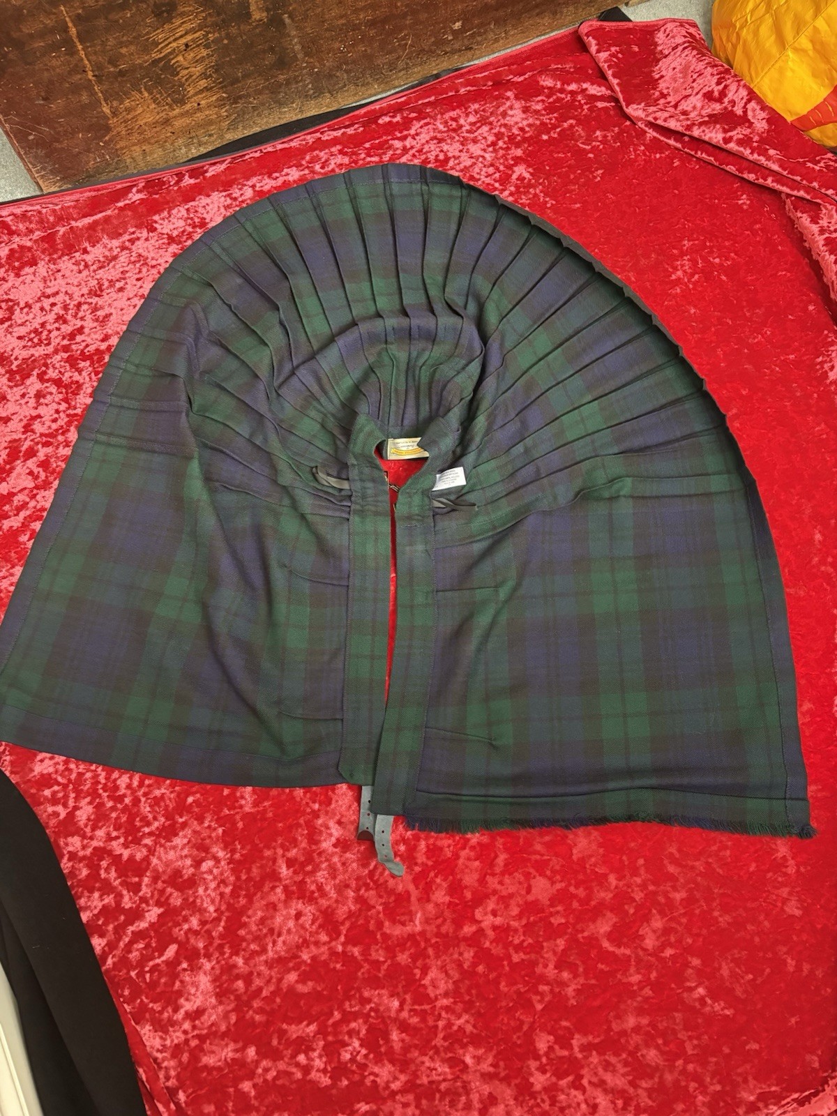 Black Watch Tartan Kilt Skirt Punk Grunge Wool Pringle Inverness 30-34” image 8