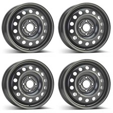 4 Alcar Stahlfelgen 6.0Jx15 Zoll ET52 4x108 für Ford Fiesta Focus Fusion 4er Sat