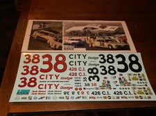Charlie Glotzbach 38 1970 City Dodge Coronet 124th Scale Decals Lobographix
