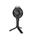 MAINSTAYS 4 INCH MINI USB RECHARGEABLE PORTABLE HANDHELD FAN, BLACK *NEW