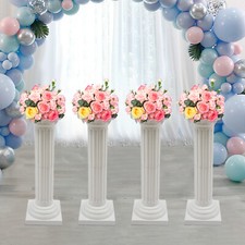 4Pcs Detachable Plastic Wedding Roman Column Event Decorative Column 110.23 Lbs