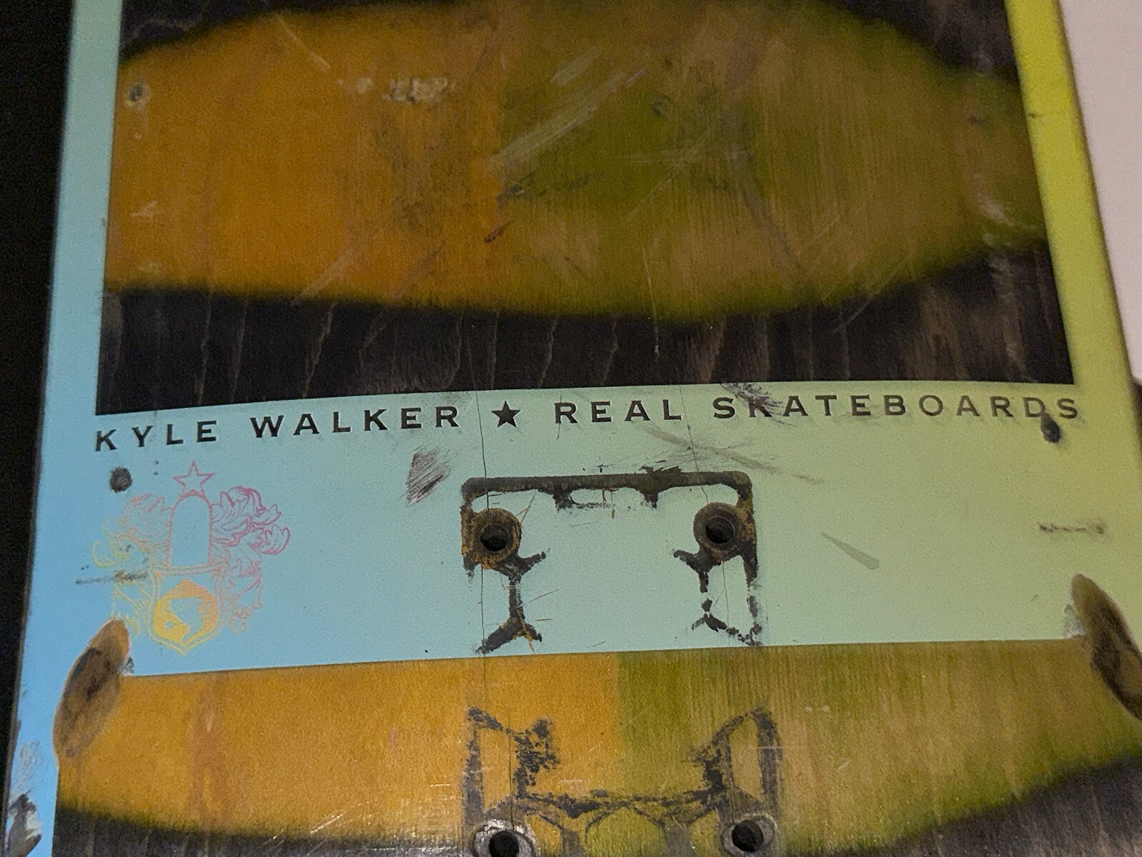 Real Skateboards KYLE WALKER Bloom Spectrum Deck HTF Skateboard VANS