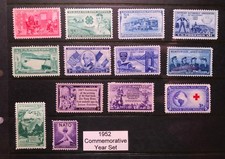 1952 US Commemorative Year Set (Complete) #1004-1016, MNH  FREE SHIPPING