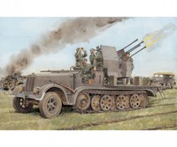 Dragon 540006525 Deutsche Panzer 1:35 Sd.Kfz.7/12Cm Flakvierling 38 / Halbkette