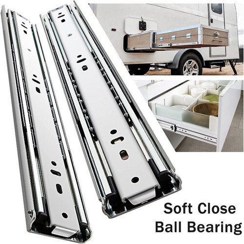 250mm-600mm Soft Close Full Extension Drawer Slides Ball Bearing Home Kitchen AU
