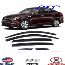 SMOKED DOOR VISOR WINDOW RAIN WIND VENT DEFLECTOR 6PCS fits KIA OPTIMA 2016-2020