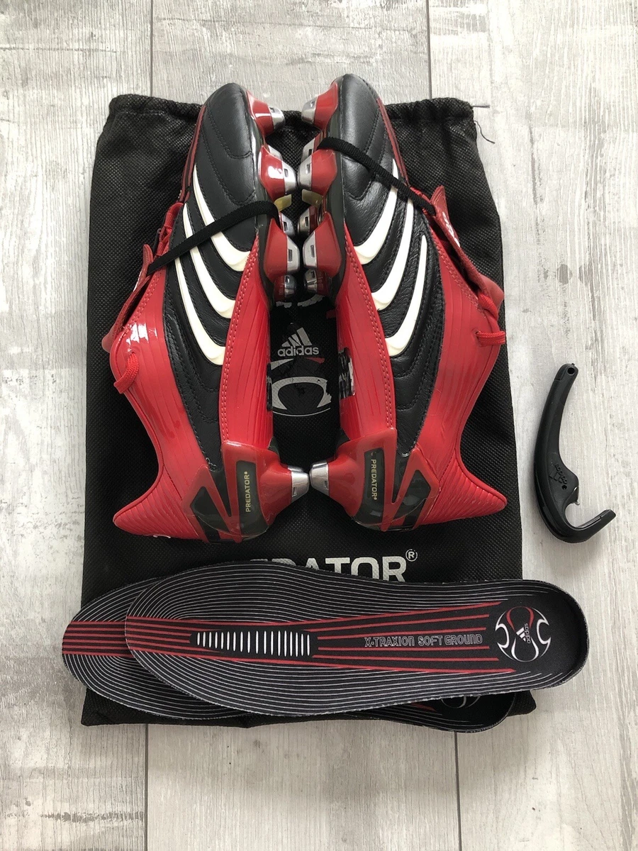 Adidas Predator Absolute Red Black Football Soccer Cleats Mens US9 1 2 Zidane