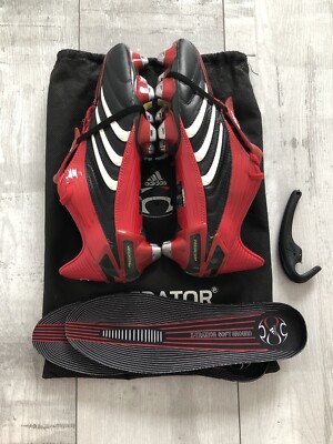 Adidas Predator Absolute Red Black Football Soccer Cleats Adidas Predator Absolute Red Black Football Soccer Cleats