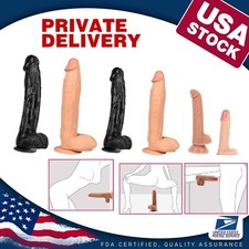 Ultra Realistic Big Dildo Thick Penis Dildo Suction Cup G-spot Sex Toy for Women