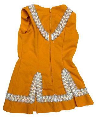 VTG Girl's Majorette Baton Uniform 70s Wolff Fording & Co Size 8C Mustard  Yellow | eBay