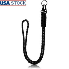 Heavy Duty Paracord Lanyard Multi-Use Keychain Adventure ID Badge Holder