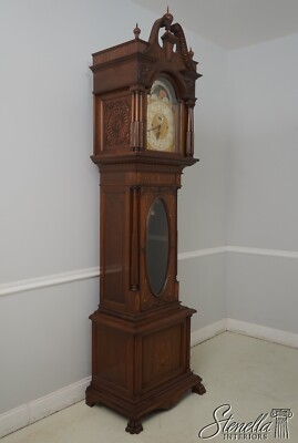 F64699EC: ELLIOT 9 Tube Highly Inlaid & Carved Mahogany