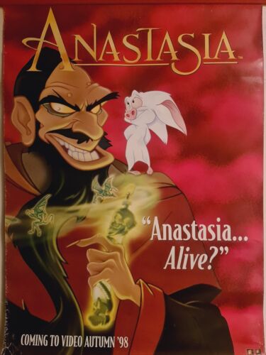 Disney Anastasia 1998 Video Release Poster Rasputin 20'' X 27'' - Afbeelding 1 van 9