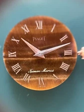 EXTREMELY RARE Neiman Marcus Piaget, Tigers Eye Stone Dial Cal. 9P Movement 18j