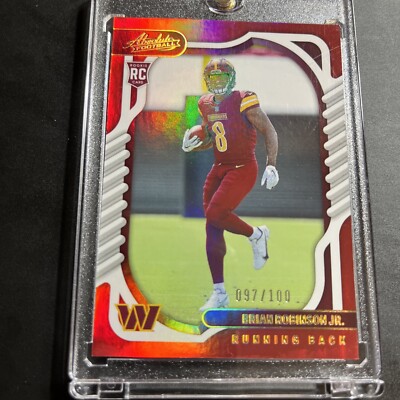 BRIAN ROBINSON JR. 2022 ABSOLUTE ROOKIE ORANGE SPECTRUM #127 RC /100 