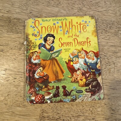 Vintage 1957 Walt Disney's Snow White and the Seven Dwarfs Tell A