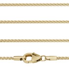 Juwelier Zopfkette Stärke 1,3 mm Echt Gold 333 Zopf Hals Kette Gelbgold 8 Kt Neu