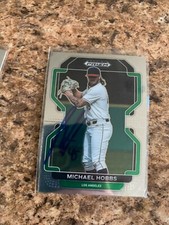 Michael Hobbs Signed 2022 Panini Prizm Draft Los Angeles Dodgers Rc No DPD220