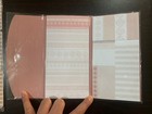 Set of Jot Soft Pastel Stripes (1)Sticky Notes Organizer &(3)Pc File Folders New — photo 4