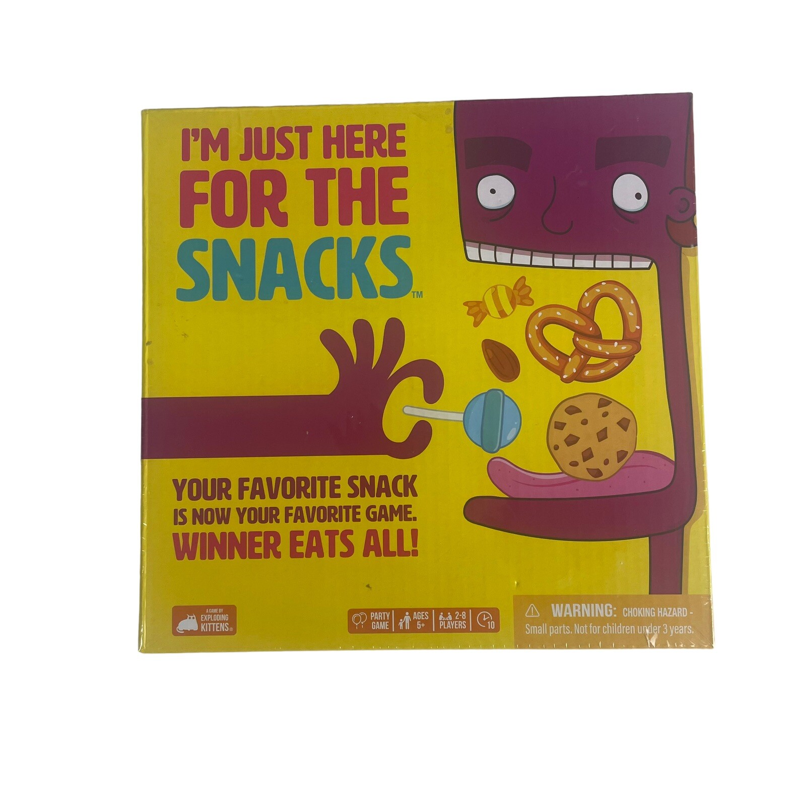 I’m Just Here For The Snacks Game  New spinner Birthday party game