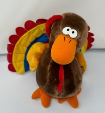 Squeeze-Ems Collection Thanksgiving Turkey Plush 9" - NEW w/tags 1987 Vintage 