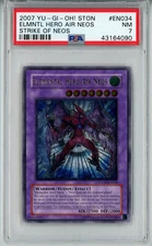 2007 YUGIOH STON-EN034 ELEMENTAL HERO AIR NEOS ULTIMATE RARE PSA 7 NM #43164090