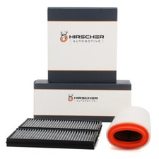 HIRSCHER Innenraumfilter + Luftfilter für BMW 5er E60 E61 520d 150/163 PS M47