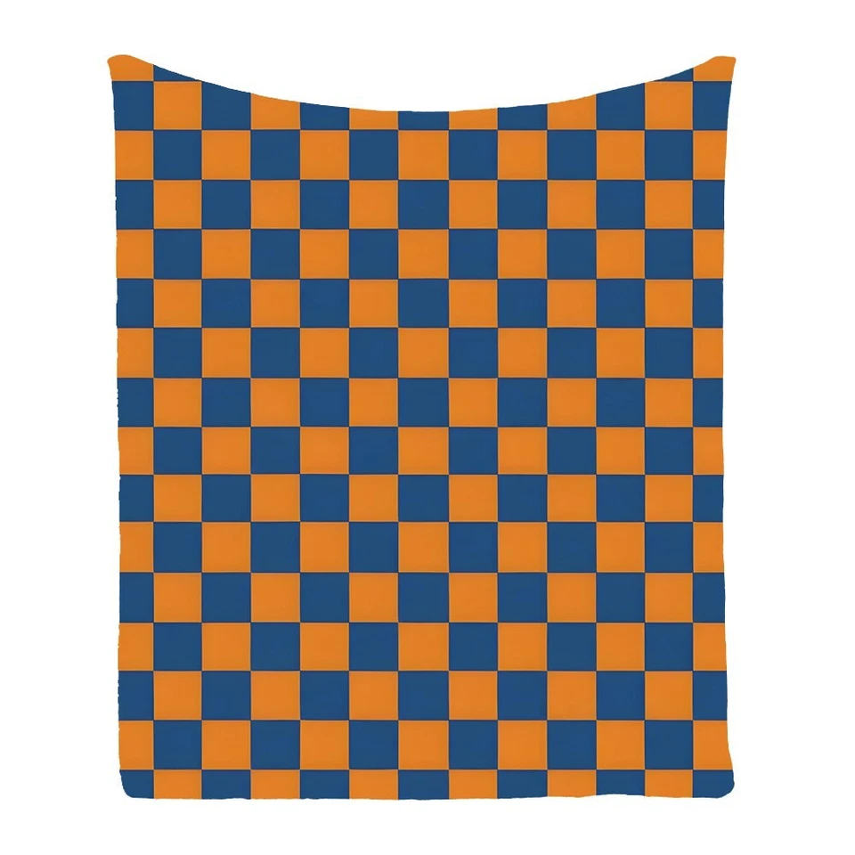Geometric Checked Plaid Diamond Warm Bedspread Sofa Throw Blanket Holiday Gift - Image 3 of 4