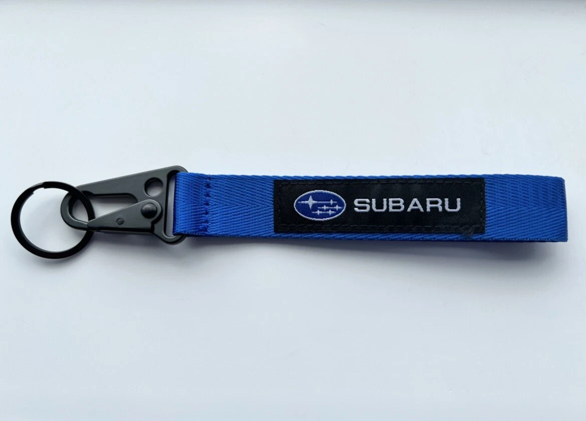Subaru Blue Lanyard Keyring Chain ID Card Holder Phone Strap Gift WRX UK Seller