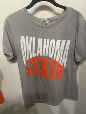Oklahoma State Gray Short Sleeve Tshirt, size XL