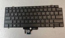US Backlit Keyboard for DELL Latitude 7410 / 7410 2 in 1 no Frame Black