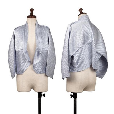 PLEATS PLEASE Shiny Pleated Bolero Jacket Size 3(K-138823) | eBay