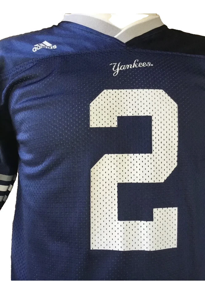 Camiseta deportiva de fútbol juvenil Adidas New York Yankees Derek Jeter talla mediana Foto 4 de 4