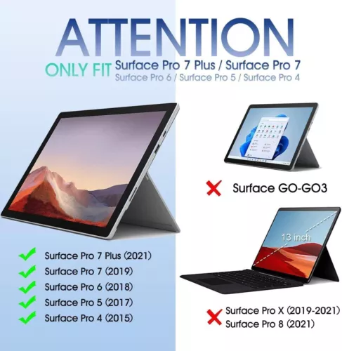 Für Microsoft Surface Pro 7/6/5/4 Wireless Tastatur BT 5 Magnet Cover Trackpad - Bild 2 von 26