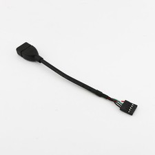1pc USB 2.0 A Female to Dupont 5 Pin Female Header Motherboard Cable Cord 10cm